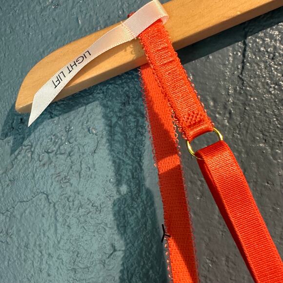 Daisy Fuentes 34B Coral Lace Bra New With Tags Pretty Lingerie Push Up - Picture 5 of 6